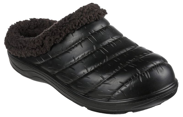Lookbook Skechers Foamies: Cozy Camper Forrado 'Zuecos Pantuflas Negras' 243135-BBK