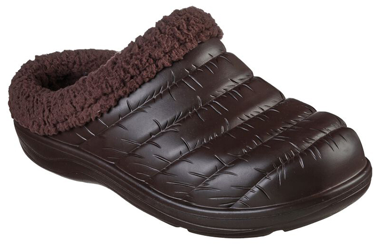 Lookbook Skechers Foamies: Cozy Camper Berbulu 'Coklat' 243135-CHOC