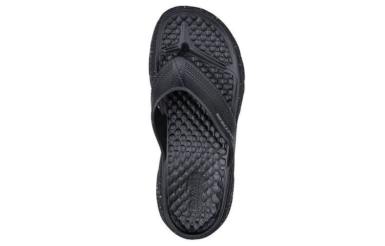 Shop Skechers Foamies Creston Ultra 舒適人字拖鞋 黑