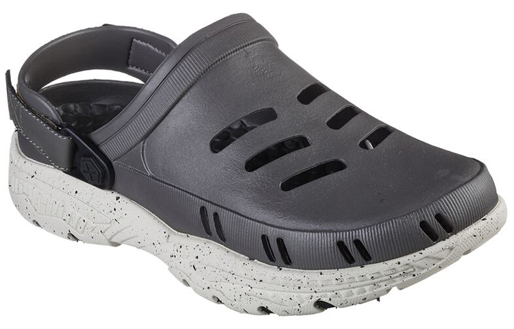 Lookbook 斯凯奇 Foamies Creston Ultra'时尚休闲凉鞋 灰色' 243111-DKTP
