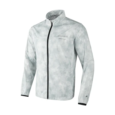Skechers Full-Print Zip-Up Jacket - Cloudy Gray P323M001-02Z5