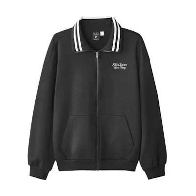 Skechers Full-Zip Casual Jacket with Collar - Carbon Black L324M026-0018