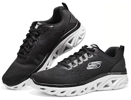 Lookbook Skechers Glide-Step 'Hitam Putih' 232336-BKW
