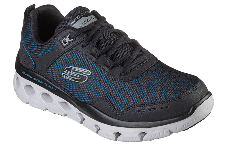 Lookbook 斯凯奇 Glide-Step '蓝黑' 232327-BLK