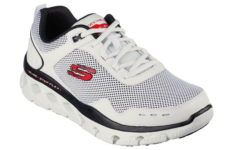 Lookbook Skechers Glide-Step ''Blanc Noir'' 232327-WBK