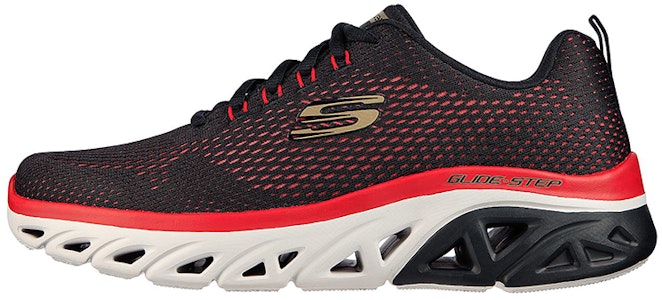 스케쳐스 글라이드-스텝 웨이브 히트 (블랙/레드) 232270-BKRD Buy 스케쳐스 글라이드-스텝 웨이브 히트 (블랙/레드) 232270-BKRD