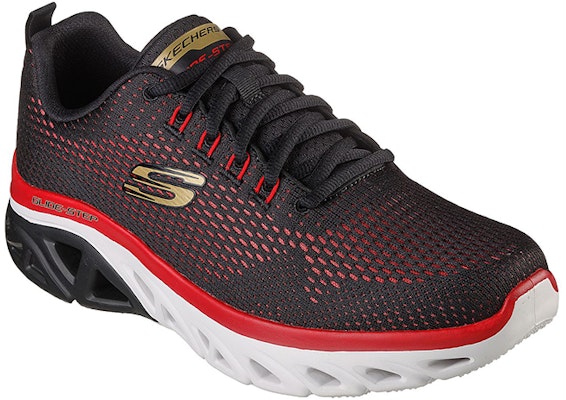 斯凯奇 Glide-Step Sport - Wave Heat '黑红' 运动鞋 232270-BKRD Lookbook 斯凯奇 Glide-Step Sport - Wave Heat '黑红' 运动鞋 232270-BKRD