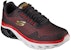Skechers Glide-Step Sport - Gelombang Haba 'Hitam Merah' 232270-BKRD