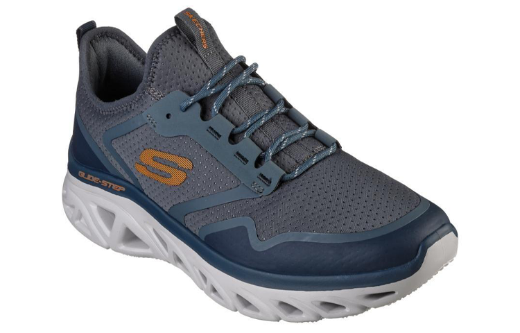 Lookbook Skechers Glide-Step Sport 'Biru Laut' 232335-NVBL
