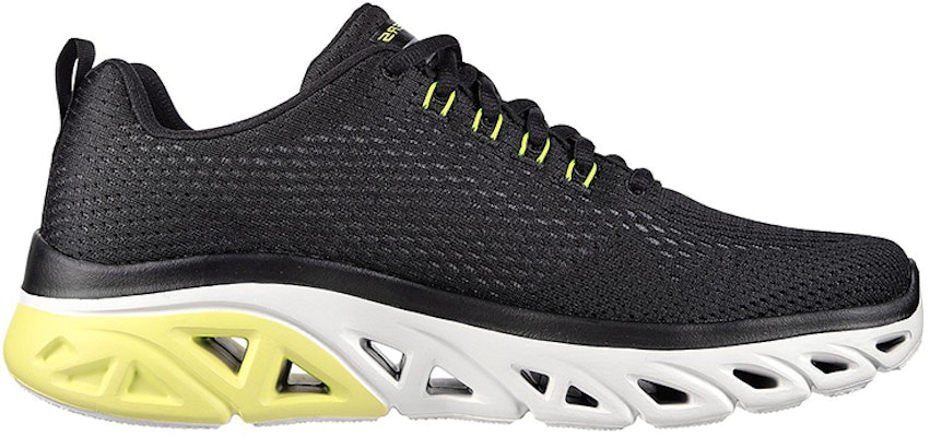 Skechers Skechers Glide-step Sport Wave Heat 休閒緩震 低筒 跑步鞋 男款 黑黃 Order Skechers Skechers Glide-step Sport Wave Heat 休閒緩震 低筒 跑步鞋 男款 黑黃