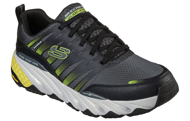 Lookbook Skechers Glide-Step Trail 越野跑鞋 黑黃