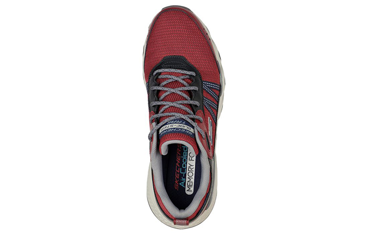 Shop Skechers Glide-Step Trail 'Merah Hitam Pejalan Denai' 237256-BURG
