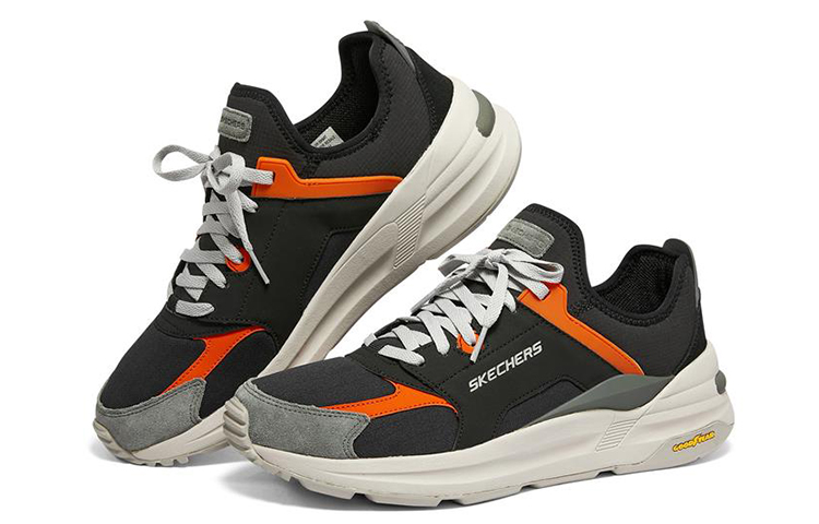 Lookbook Skechers Global Jogger ''Nero Arancione'' 237201-BKMT