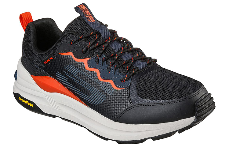 Lookbook Skechers Global Jogger ''Schwarz Orange'' 237203-BKMT