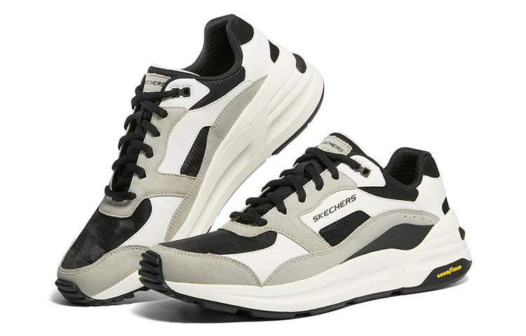 Lookbook Skechers Global Jogger ''Schwarz Weiß'' 894010-BKW