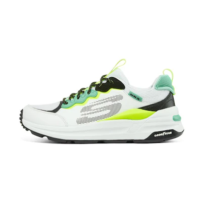 (W) Skechers Global Jogger 'White Blue'