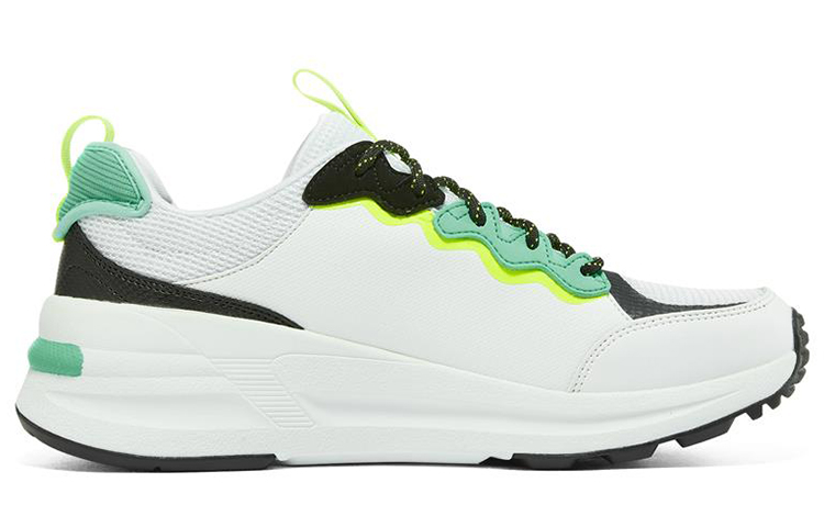 Order Skechers 全球慢跑者 低筒跑步鞋 白綠