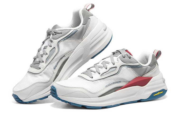 Skechers Global Jogger 'White Grey Red' 圖 3