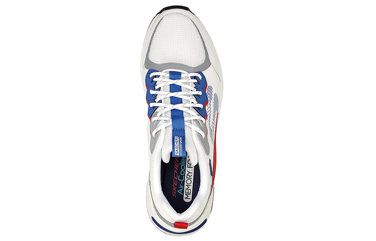 Shop Skechers Global Jogger ''Blanc Rouge Bleu'' 237203-WRDB