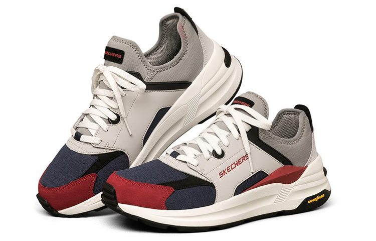 Lookbook Skechers Global Jogger Low-Top Blu 237201-GYNV