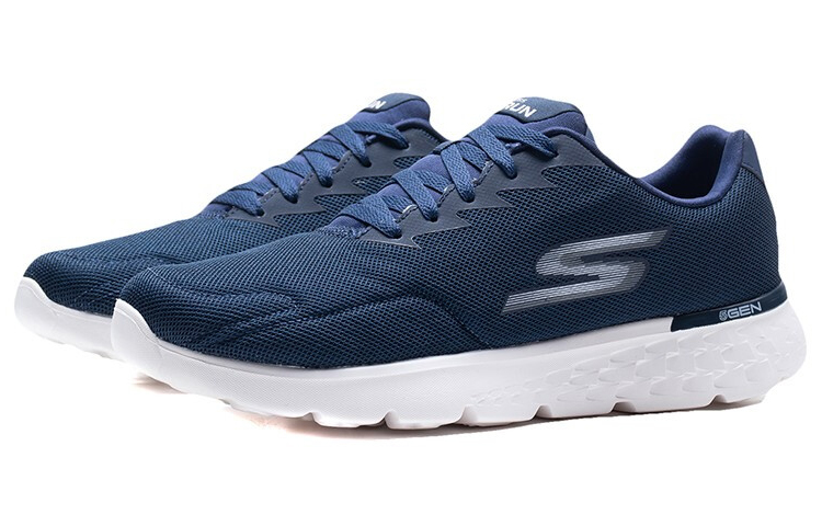 Lookbook Skechers Go 400 Lage Sneakers Blauw 55292-NVY