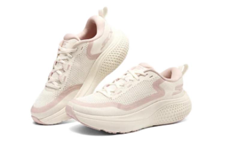 Lookbook Skechers 女款GO舒適百搭運動 纖維減震耐磨 低幫 休閒跑步鞋 男女同款 棕粉色