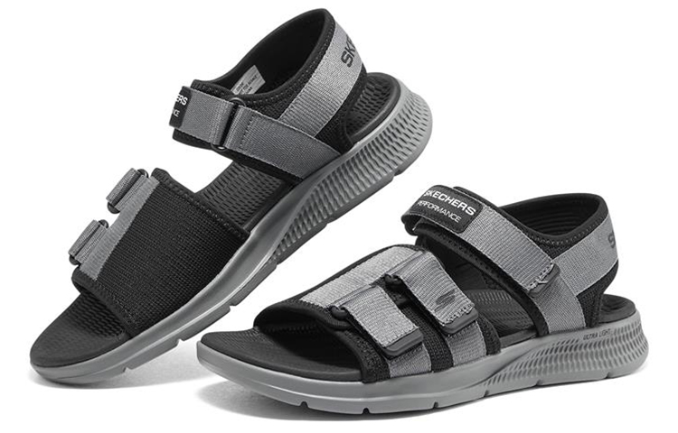 Lookbook Sandali Skechers Go Consistent ''Grigio Nero'' 894068-CCBK