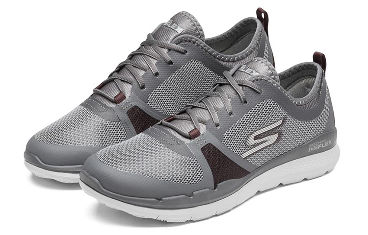 Lookbook Skechers Go Flex Train Conquer 'Grey Red' 54824-CCBU