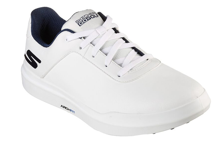 Lookbook Skechers Go Golf Drive 5 'Putih Navy' 214037-WNV