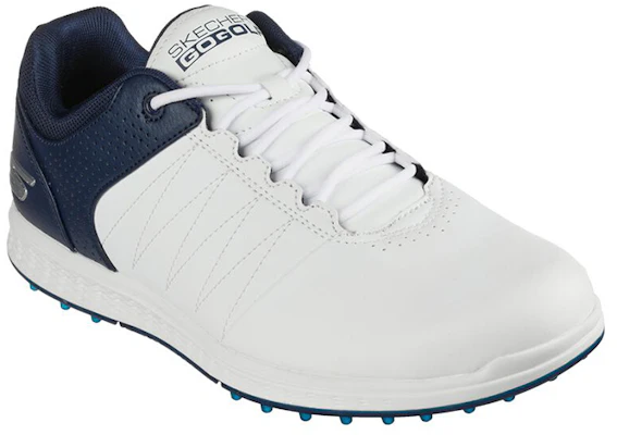 Skechers Go Golf Pivot 舒適高爾夫球鞋 白藍 Lookbook Skechers Go Golf Pivot 舒適高爾夫球鞋 白藍