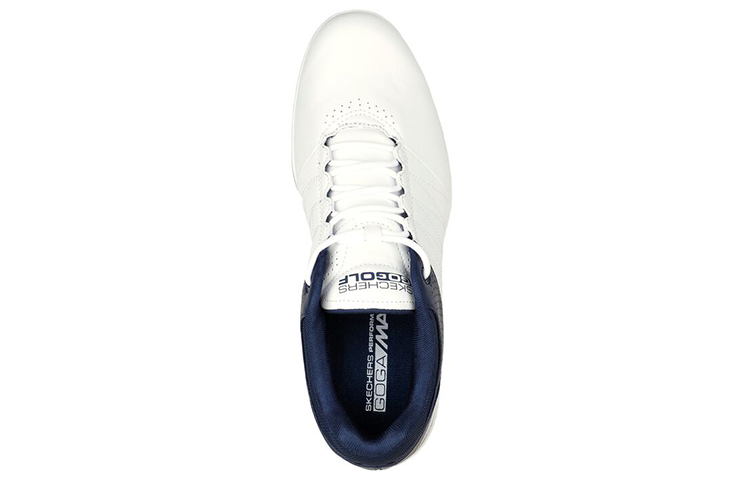 Shop Skechers Go Golf Pivot 舒適高爾夫球鞋 白藍
