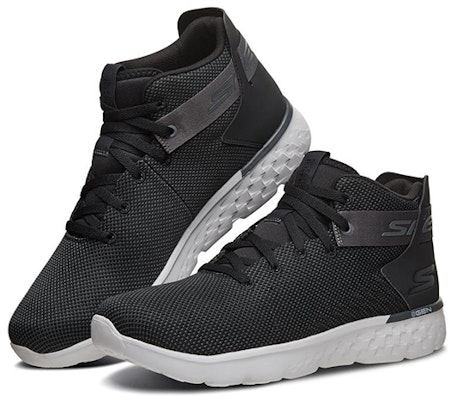 Skechers GO RUN 400 高筒跑鞋 黑灰 Lookbook Skechers GO RUN 400 高筒跑鞋 黑灰