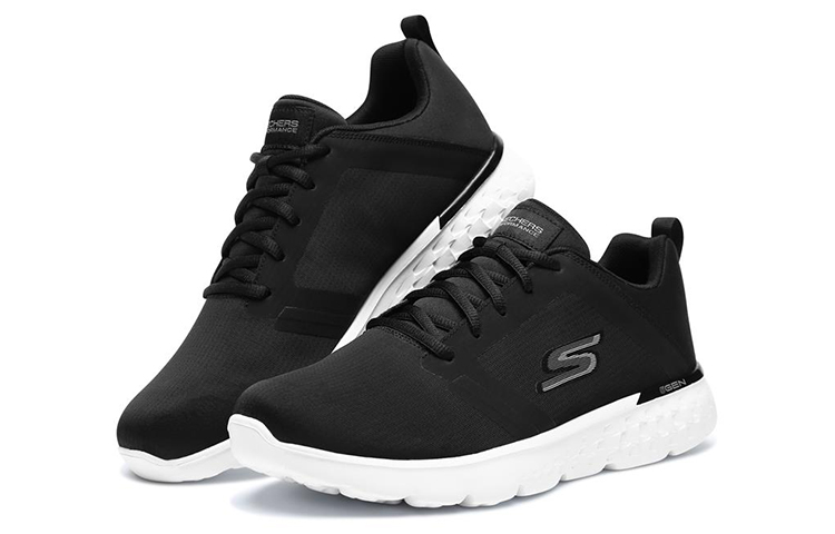 Lookbook Skechers Go Run 400 'Black White' 55298-BKW