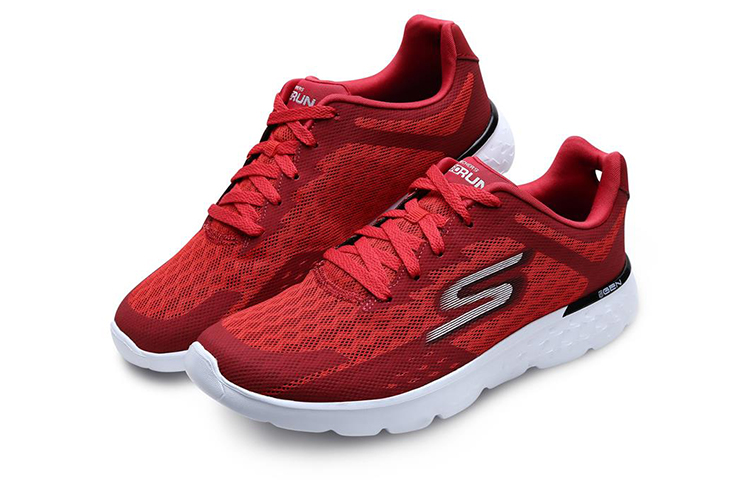 Lookbook 斯凯奇 Go Run 400 红色低帮跑鞋 54353-RED