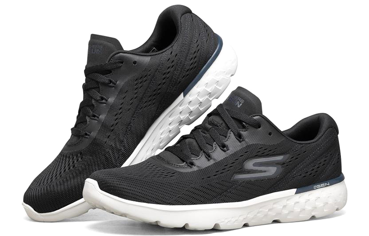 Lookbook Skechers Go Run 400 'Hitam Putih' 661017-BKBL