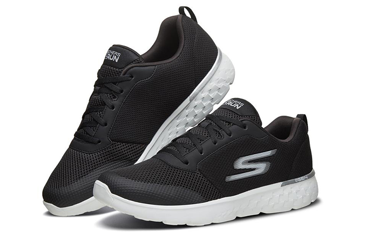 Lookbook Skechers Go Run 400 Lage Schoen Zwart/Wit 661013-BKW