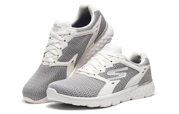 Lookbook 斯凯奇 Go Run 400 白色低帮运动鞋 55293-WGY
