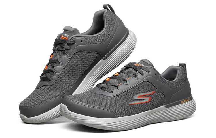 Lookbook スケッチャーズ Go Run 400 V2 グレー 220086-CCOR