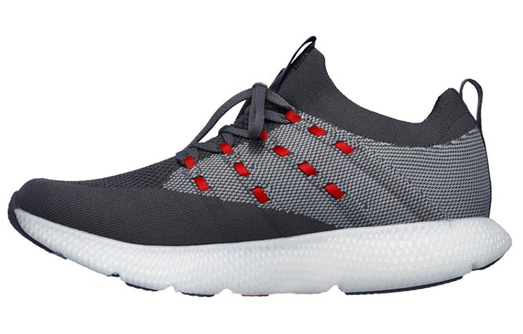 Skechers Go Run 7 'Grey Black Red' 55219-CCRD