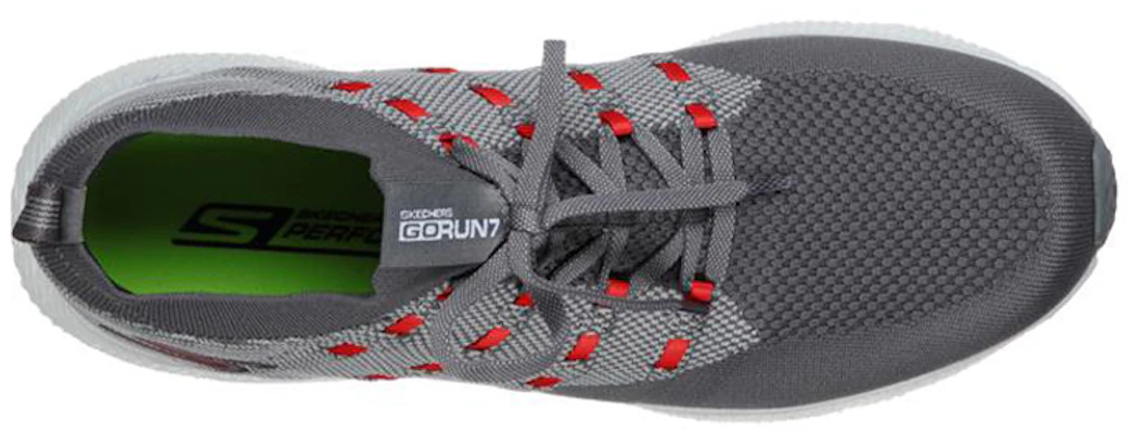 Skechers Go Run 7 'Abu-Abu Hitam Merah' 55219-CCRD Lookbook Skechers Go Run 7 'Abu-Abu Hitam Merah' 55219-CCRD