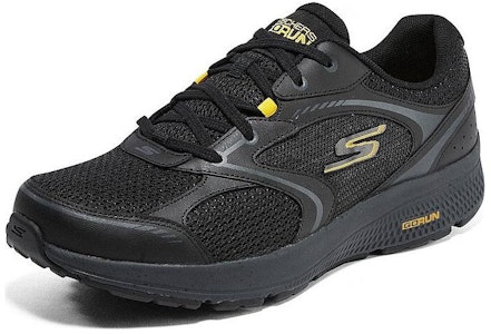 Skechers Go系列 耐磨 防滑減震 低筒 跑步鞋 黑金 Lookbook Skechers Go系列 耐磨 防滑減震 低筒 跑步鞋 黑金