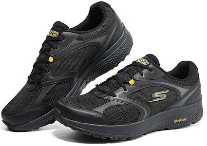 Skechers Go系列 耐磨 防滑減震 低筒 跑步鞋 黑金 Shop Skechers Go系列 耐磨 防滑減震 低筒 跑步鞋 黑金