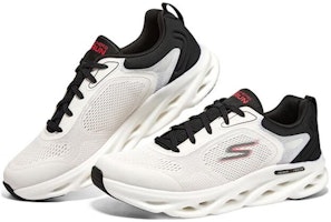 Skechers GO RUN 泡泡鞋 防滑耐磨透氣 低筒 跑步鞋 男款 白黑 Lookbook Skechers GO RUN 泡泡鞋 防滑耐磨透氣 低筒 跑步鞋 男款 白黑