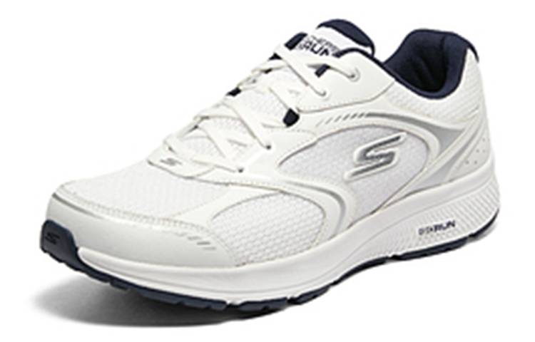 Lookbook Skechers GO RUN 'Zapatillas Running Amortiguación - Blanco Azul' 220371-WNV