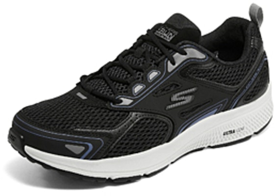 Skechers Go 緩震 低筒 跑步鞋 男款 黑藍 Lookbook Skechers Go 緩震 低筒 跑步鞋 男款 黑藍