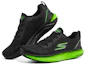Lookbook Skechers GO RUN 'Hitam Hijau Neon' 246007-BKLM