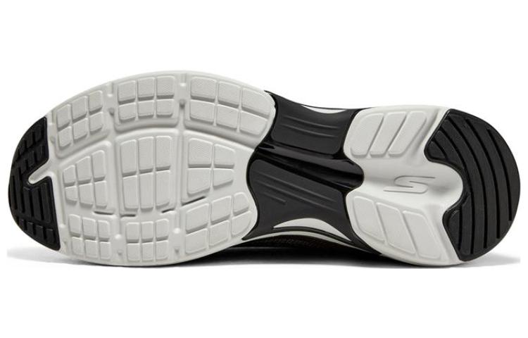 Shop Skechers Go Run Arch Fit 防滑耐磨 低幫 跑步鞋 男款 黑白