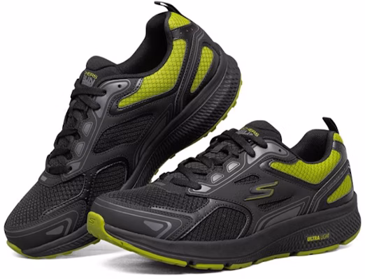 斯凯奇 Go Run Consistent 黑/黄 220081-BKLM Lookbook 斯凯奇 Go Run Consistent 黑/黄 220081-BKLM