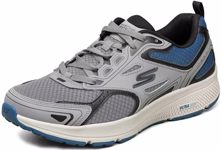 Skechers GO RUN 持久遗迹 低筒 跑步鞋 男款 灰蓝 Lookbook Skechers GO RUN 持久遗迹 低筒 跑步鞋 男款 灰蓝