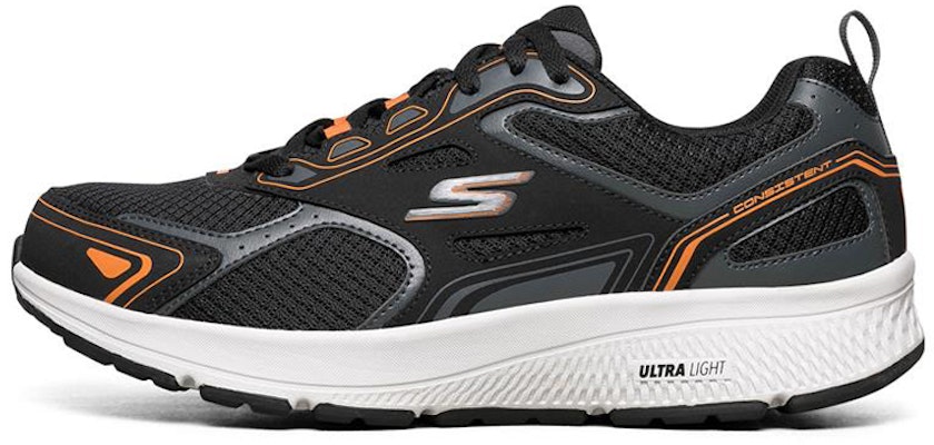 Skechers Go Run Consistent Low-Top Black/Orange 220034-BKOR Buy Skechers Go Run Consistent Low-Top Black/Orange 220034-BKOR